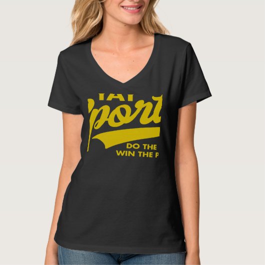 Yay Sports Do the Thing Win Points Swash Yellow T-shirt (Voorkant)