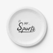 Yay Sports Funny Papieren Bordje (Voorkant)