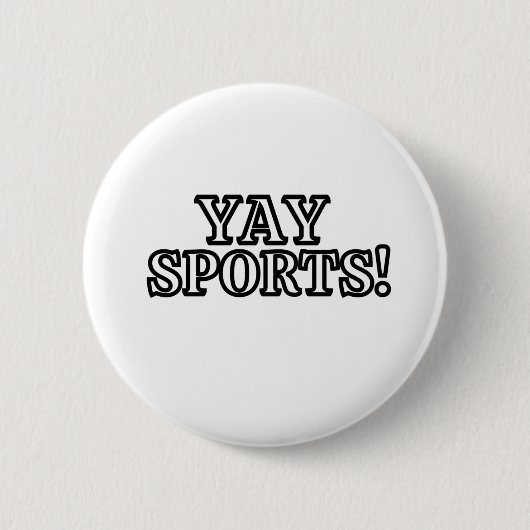 YAY SPORTS RONDE BUTTON 5,7 CM (Voorkant)