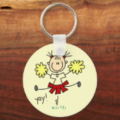 Yay Team Cheering Tshirts en Gifts Sleutelhanger (Voorkant)