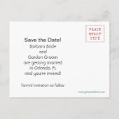 Yay voor bruidstaart! Grappige huwelijksaankondigi Aankondigingskaart (Achterkant)