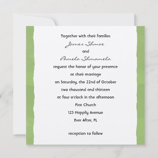 YAY voor de bruiloft Cake! Funny Wedding Announcem Save The Date (Achterkant)