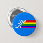 Yay voor Gay! Knoop Ronde Button 5,7 Cm (Voorkant /achterkant)