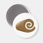 Yay voor kleur chocolade log magneet (Voorkant / Achterkant)