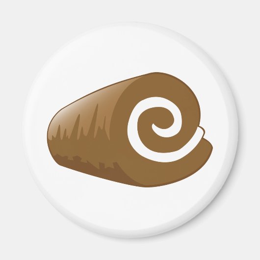 Yay voor kleur chocolade log magneet (Voorkant)