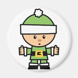 Yay voor kleur Xmas karakter - Elf Magneet