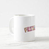 Yay vrijdag vrijdag koffiemok (Voorkant links)