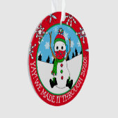 Yay, we hebben het gemaakt tot 2020 met kerst Keep Ornament (voorkant)