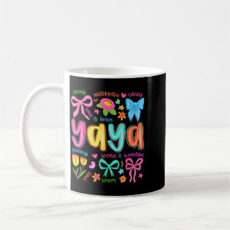 Yaya Bow Loved Beautiful Caring Funny Moederdag Koffiemok