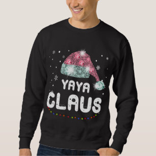 Yaya Claus Kerst Pet Diamond Pyjama Familie Mat Trui
