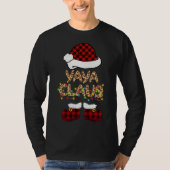 Yaya Claus Kerstman Hoed Kerstmis Matching Familie T-shirt (Voorkant)