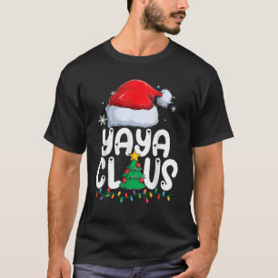 Yaya Claus Matching Group Xmas serie Kerstmis Pa T-shirt