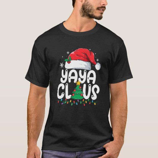Yaya Claus Matching Group Xmas serie Kerstmis Pa T-shirt (Voorkant)