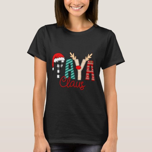 Yaya Claus Xmas Happy New Santa Claus Merry Christ T-shirt (Voorkant)