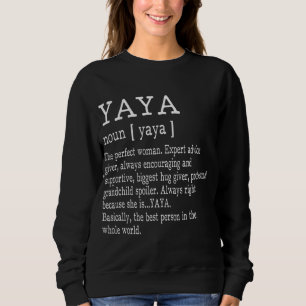 Yaya Definition Grandma Moederdag Gifts Women Trui