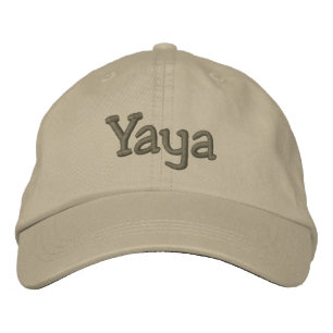 Yaya Embroided Baseball Pet/Pet Khaki Pet