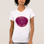 "Yaya" Floral Grootmoeder T-shirt (Voorkant)