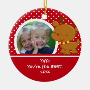YaYa Foto Rendier Kerst Ornament