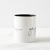 Yaya gevestigd | Grandma Gift Tweekleurige Koffiemok (Center)