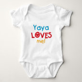 Yaya houdt van me overhemden en cadeaus romper (Voorkant)