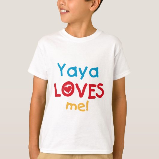 Yaya Loves Me T-shirts en geschenken (Voorkant)