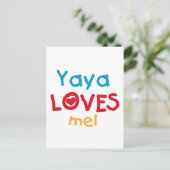 Yaya Loves Me T-shirts en geschenken Briefkaart (Staand voorkant)