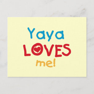 Yaya Loves Me T-shirts en geschenken Briefkaart