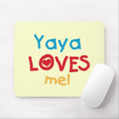 Yaya Loves Me T-shirts en geschenken Muismat (Met muis)