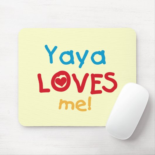 Yaya Loves Me T-shirts en geschenken Muismat (Met muis)