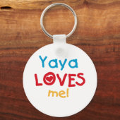 Yaya Loves Me T-shirts en geschenken Sleutelhanger (Voorkant)