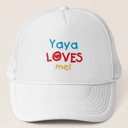 Yaya Loves Me T-shirts en geschenken Trucker Pet (Voorkant)