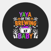 Yaya Of The Brewing Baby Halloween Costume  Ronde Sticker (Voorkant)