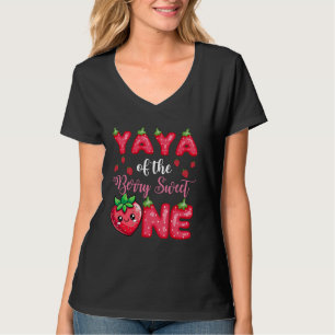 Yaya van de Berry Sweet One 1e verjaardag Strawber T-shirt