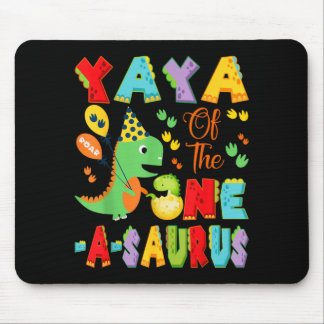 Yaya Van De One-A-Saurus 1e Verjaardag Jongen Dino Muismat