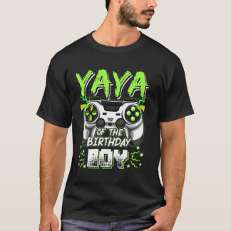 Yaya Van De Verjaardagsvideo Game Verjaardagsfeest T-shirt
