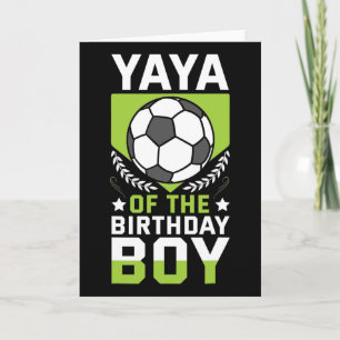 Yaya van de verjaardagsvoetbalspeler Verjaardagste Kaart