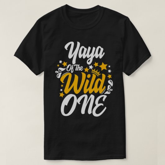 Yaya van de wilde eerste dag van de geboorte t-shirt (Design voorkant)