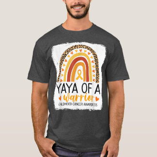 Yaya van een kinderkankerluipaard voor de vrouw R T-shirt