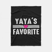 Yaya's Favorite  Fleece Deken (Voorkant)