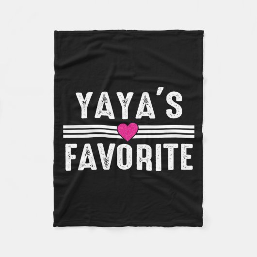 Yaya's Favorite  Fleece Deken (Voorkant)