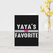 Yaya's Favorite  Kaart (Gele Bloem)