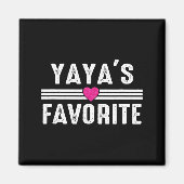 Yaya's Favorite  Magneet (Voorkant)