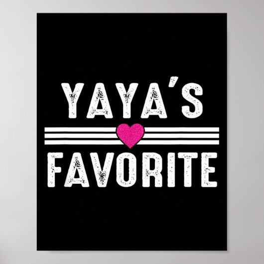 Yaya's Favorite  Poster (Voorkant)