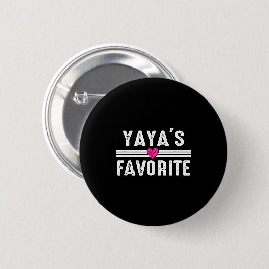 Yaya's Favorite  Ronde Button 5,7 Cm (Voorkant /achterkant)