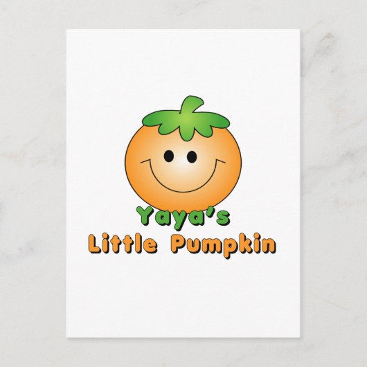 YaYa's kleine pompoen Briefkaart (Voorkant)