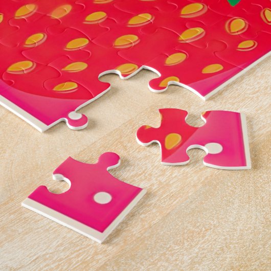 Yayoi Kusama Aardbei Meisje Funky Legpuzzel (Zijkant)