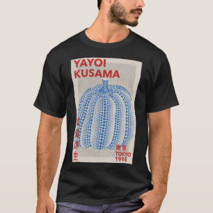 Yayoi Kusama - Abstract blauw pompoen Poster T-shirt