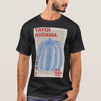 Yayoi Kusama - Abstract blauw pompoen Poster T-shirt
