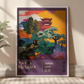 Yayoi Kusama Abstract Landscape Vibrant Exhibition Poster