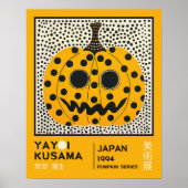 Yayoi Kusama Abstract Pumpkin Retro Exhibition Poster (Voorkant)